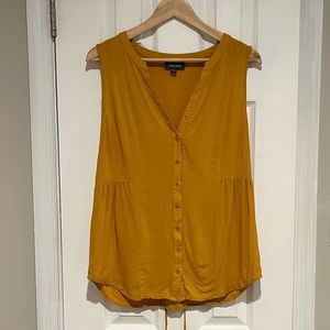 Like new - mustard modcloth button down blouse